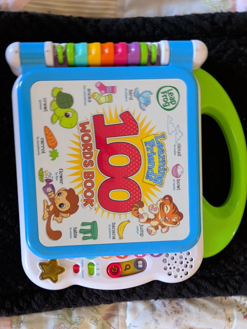 Learning Friends 100 Words Book - Blue & Green Interactive Kids Toy